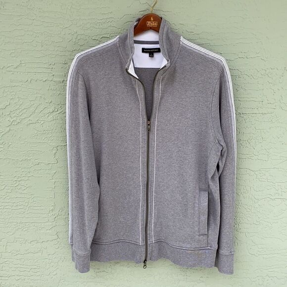 Banana Republic Sz L Gray Zip Jacket - Picture 3 of 10